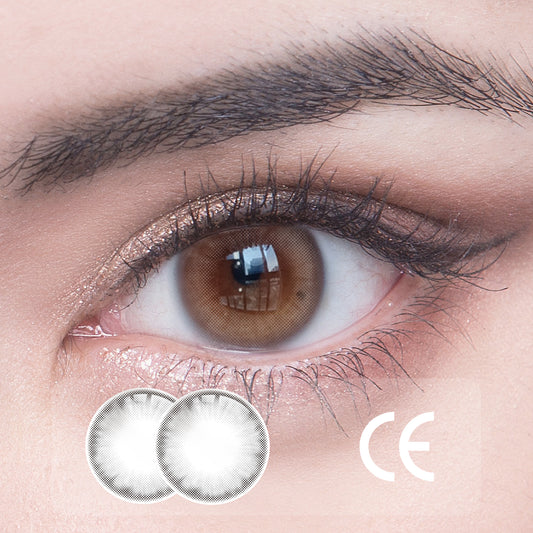 1Pcs CE Certificate Eyes Beautiful Pupil Colorful Girl Cosplay Contact Lenses Gray